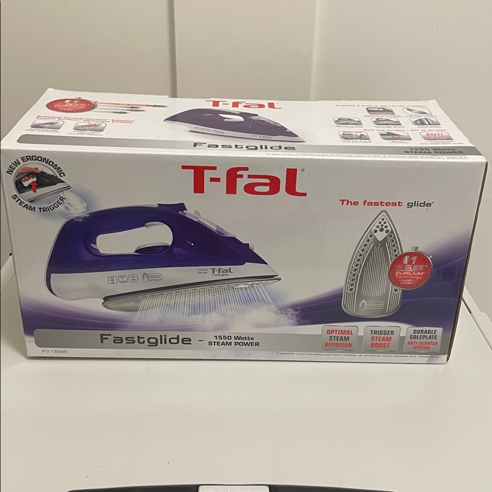 🆕 T-fal Fastglide Steam Iron Durilium Ceramic Soleplate